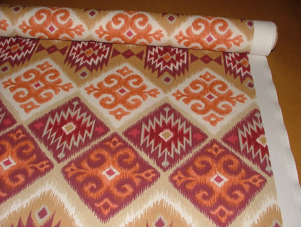 3.8 Metres iLiv Navajo Salsa Cotton Curtain Upholstery Cushion Craft Fabric