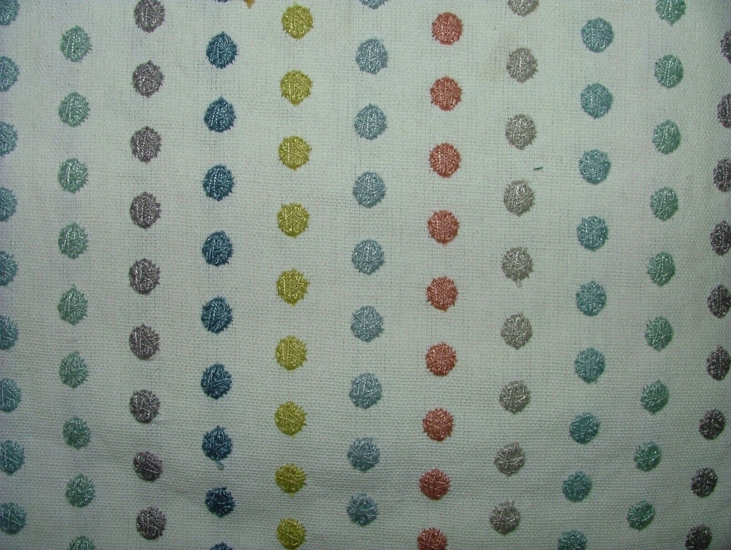 2 Metres Romo Dotty Embroidery Sorbet Fabric Upholstery Cushion RRP £254.00