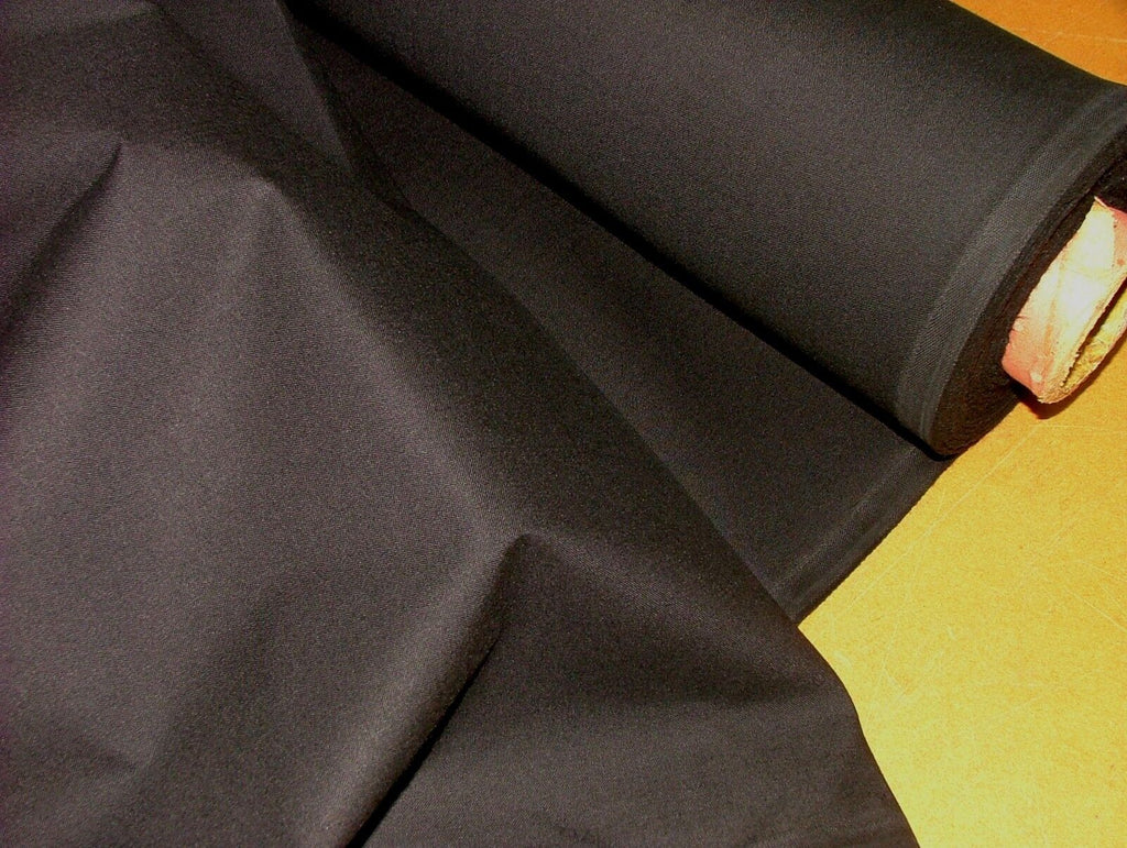 12m Black Woven Flame Retardant Calico Fabric Ideal For Backdrop Use And Crafts