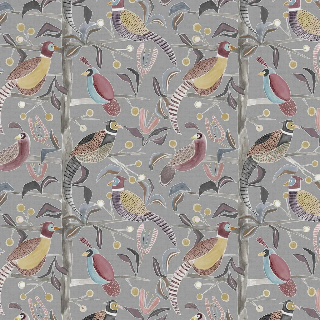 Voyage Maison Cotton Fabric Upholstery Cushion Curtain LOSSIE GRANITE  15 Metres0