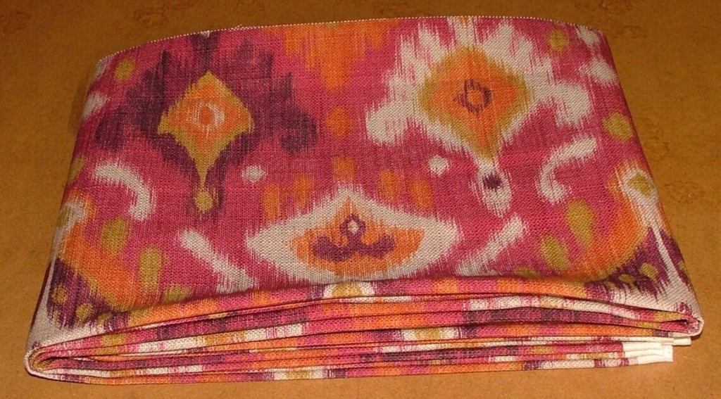 1.7 Metres iLiv Mandu Cerise Linen Blend Fabric Curtain Upholstery Cushion