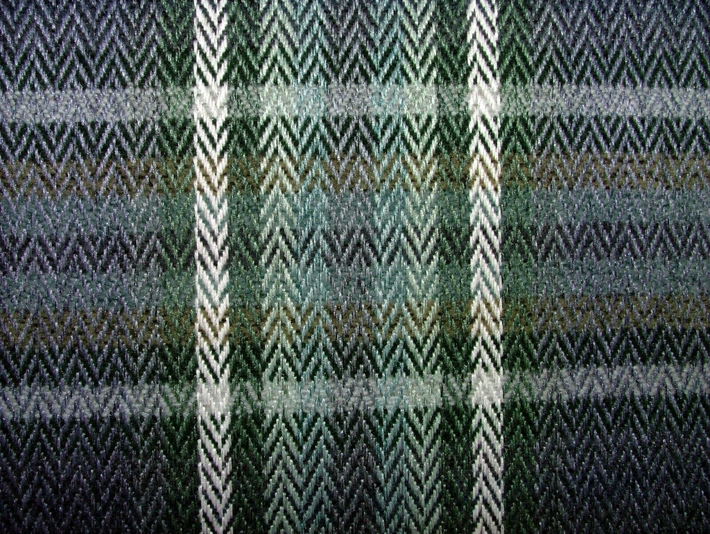 2.7 Metre Pitlochry Indigo Blue Tartan Flame Retardant Fabric Upholstery Cushion