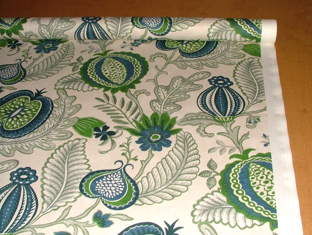 3.2 Metres iLiv Winter Fruits Navy Cotton Fabric Cushion Curtain Upholstery