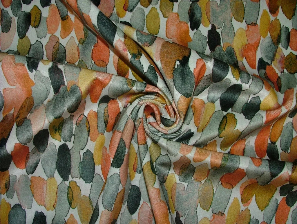 Romo Velvet Cotton Fabric Upholstery Cushion Curtain  - Orrin Blush 2.5 Metres6