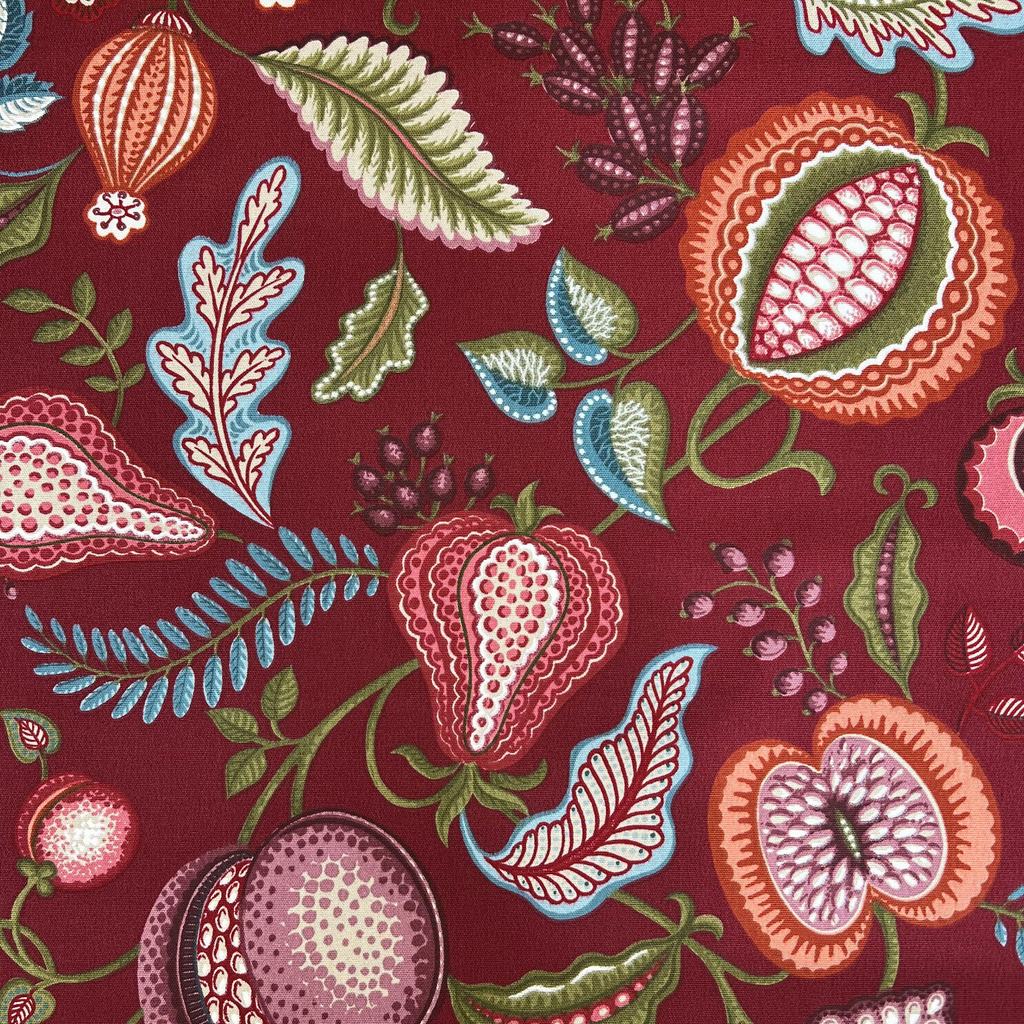 3.7 Metres iLiv Harvest Ruby 100% Cotton Fabric Curtain Roman Blinds Upholstery