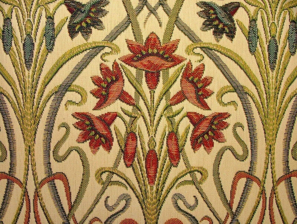 3 Metres Art Nouveau Tiffany Jewel Thick Jacquard Curtain Upholstery Cushion