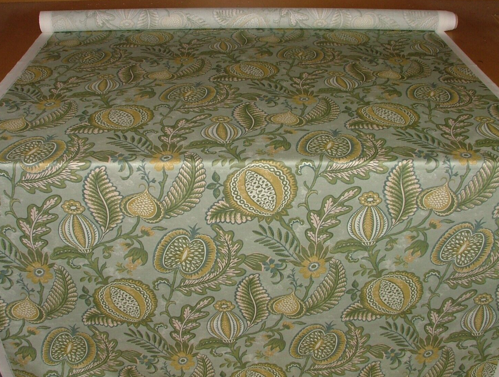 5.5 Metres iLiv Winter Fruits Sage Cotton Fabric Cushion Curtain Upholstery