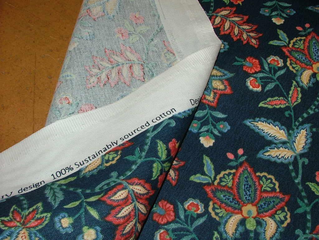 100% Cotton Curtain Fabric iLiv 4.4 Metres Maharishi Midnight Upholstery Cushion13