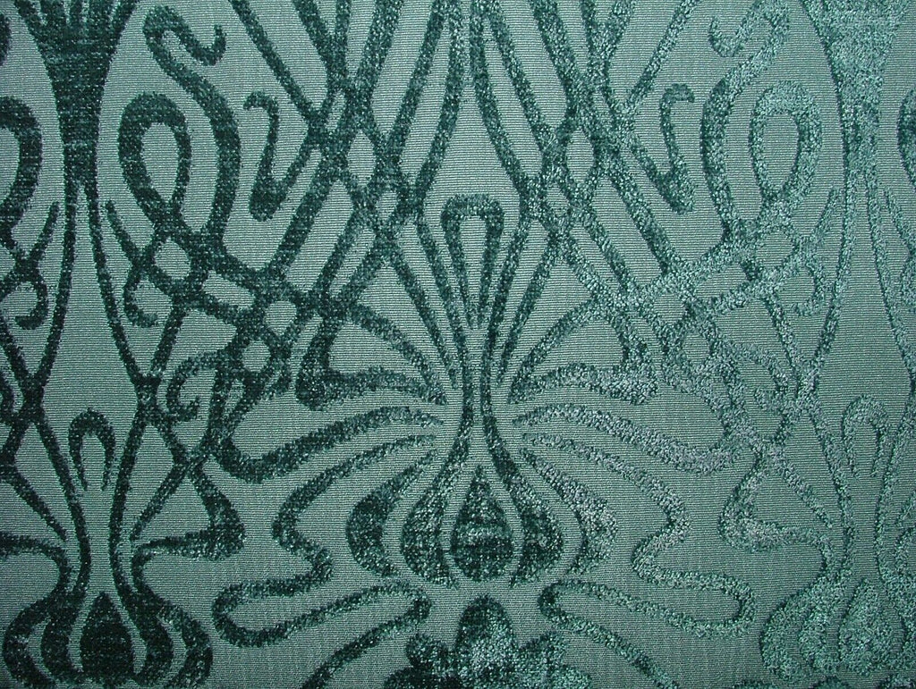 Art Nouveau Verdigris Thick Chenille Fabric Curtain Upholstery Cushion Blinds