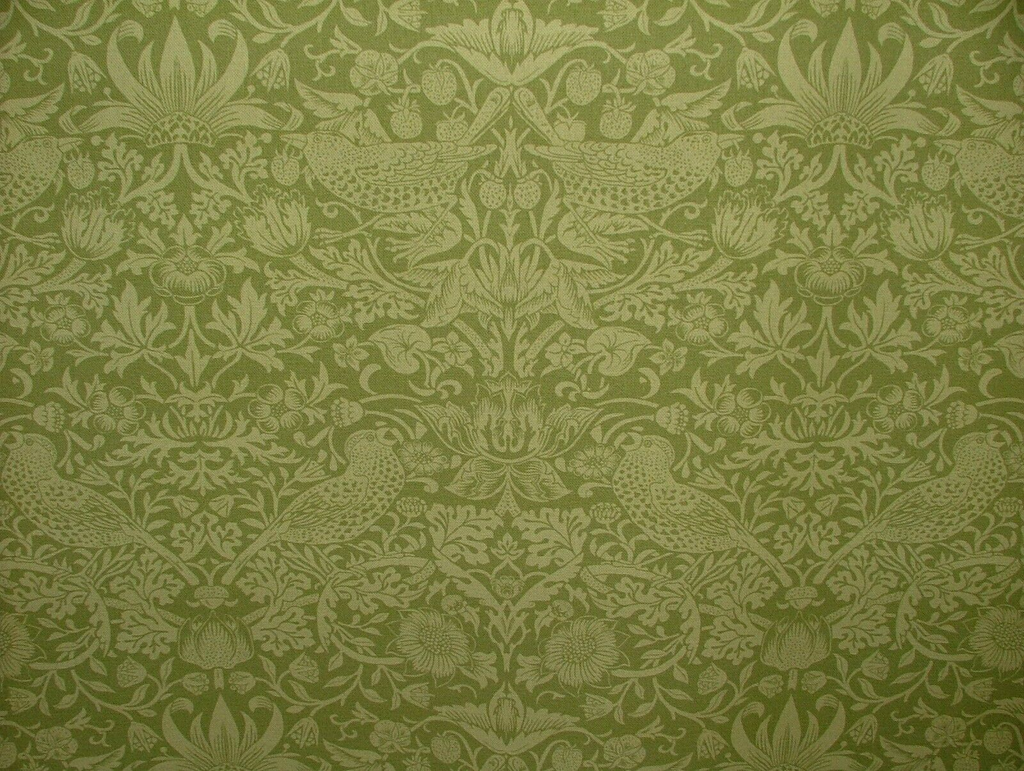 William Morris Strawberry Thief Apple Cotton Curtain Upholstery Cushion Fabric