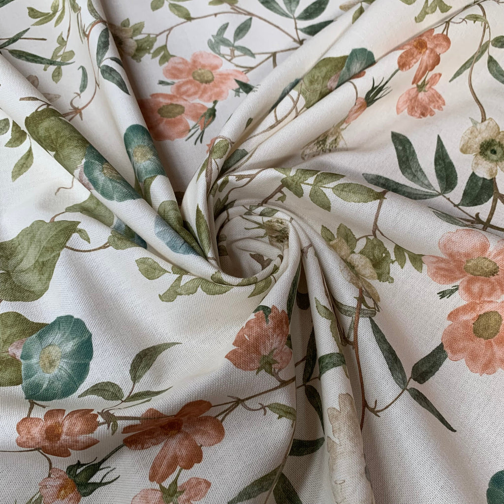 3.1 Metres iLiv Caprice Papaya Woven Cotton Fabric Cushion Curtain Upholstery9