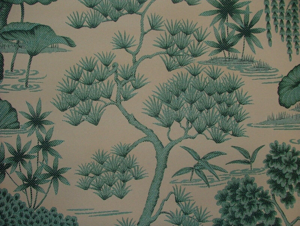 Japanese Oriental Tree Lapis Jacquard Fabric Curtain Upholstery Cushion Blind