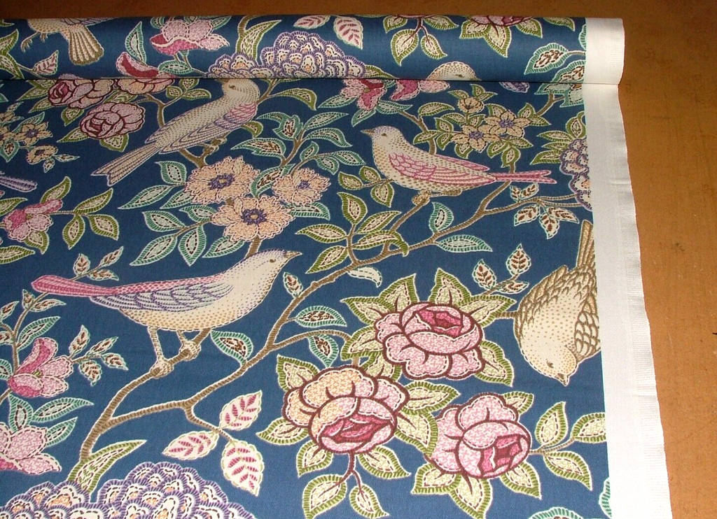 4.7 Metres iLiv Heritage Midnight Cotton Fabric Cushion Curtain Upholstery Use