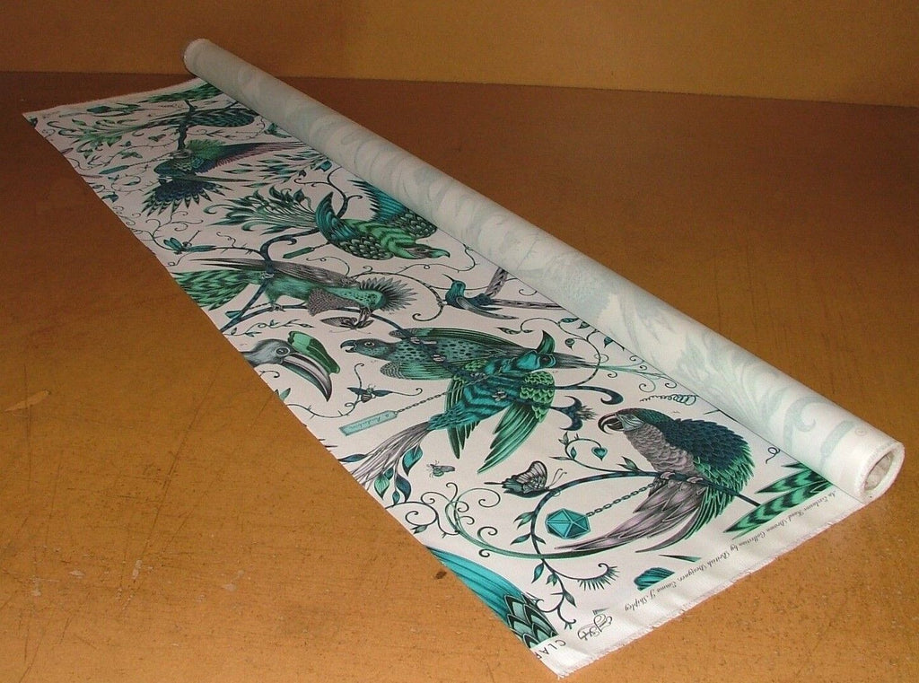 Emma J Shipley Fabric Audubon Jungle Cotton Curtain Upholstery Cushion Fabric