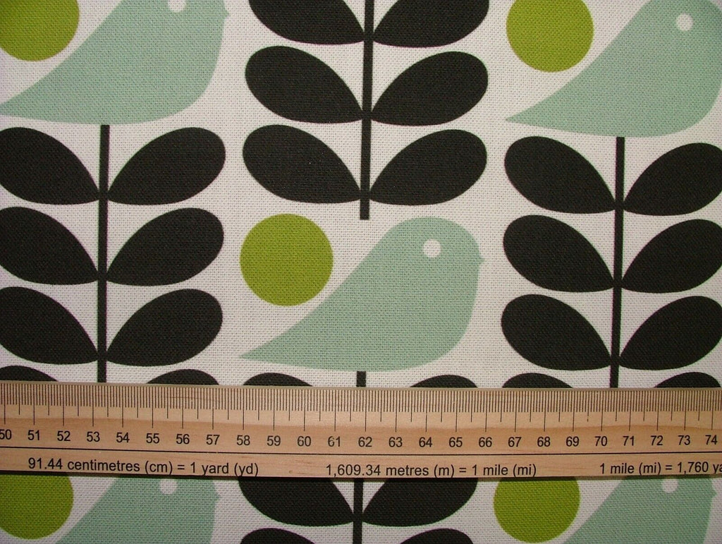 Orla Kiely Early Bird Granite Curtain Upholstery Cushion Bag Making Fabric