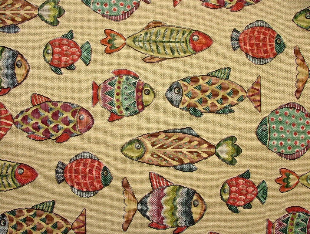 "Animal Tapestry" Designer Fabric Ideal For Upholstery Curtains Cushions Throws