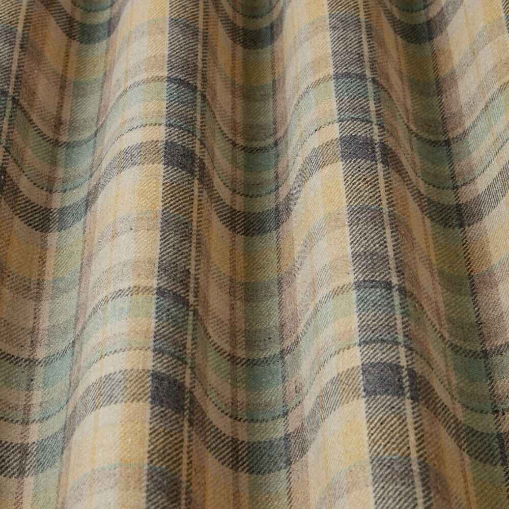 Glacier Highland Wool Blend Tartan Check Upholstery Grade Curtain Cushion Fabric