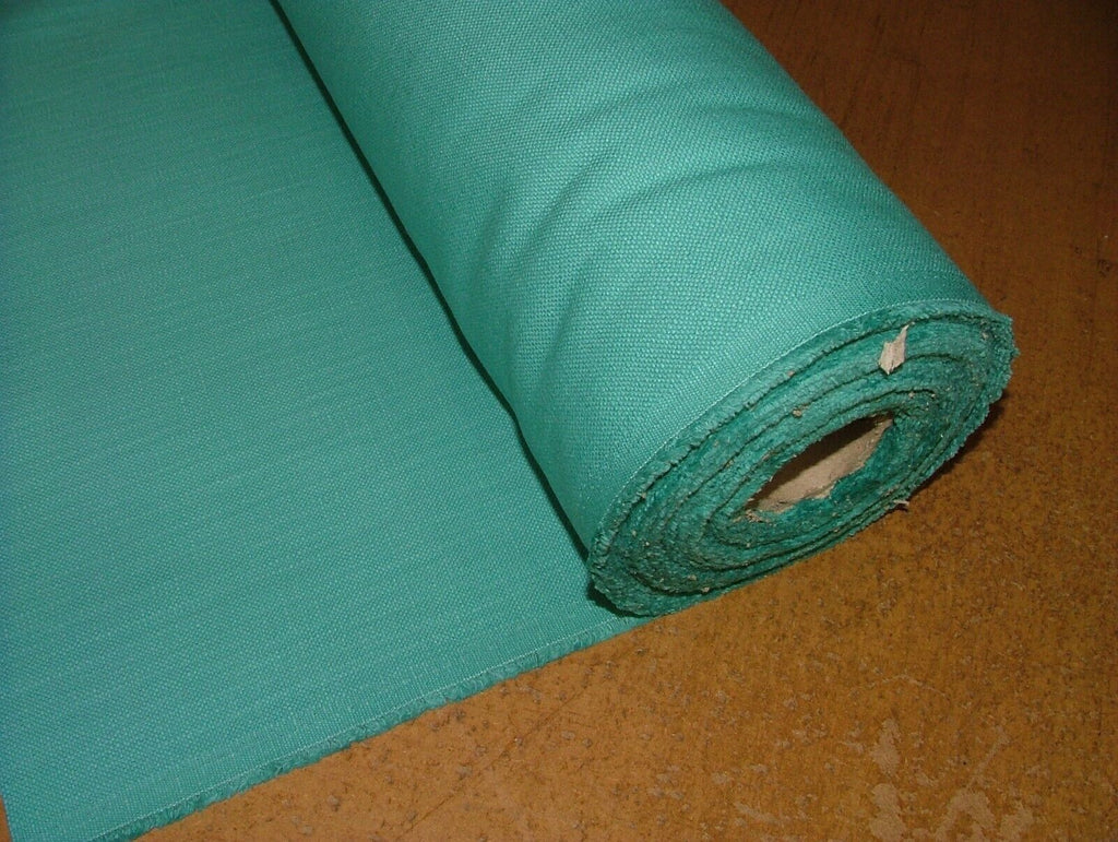 19 Metre Turquoise Cotton Jacquard Fabric Curtain Cushion Upholstery RRP £532.00