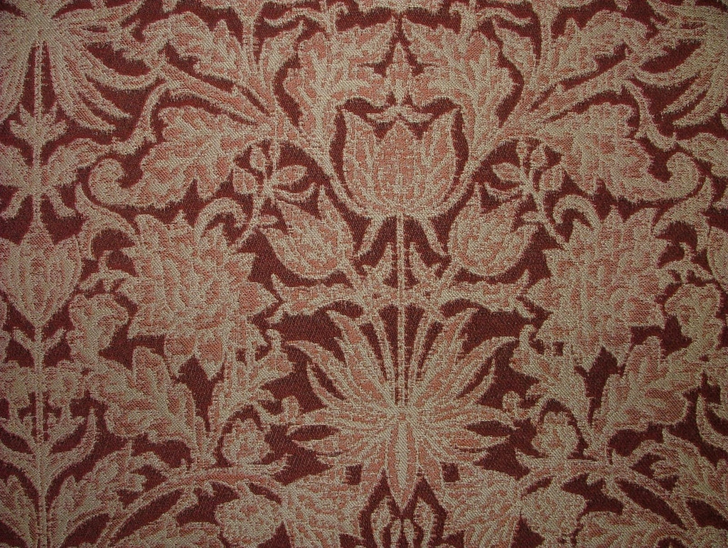 Riverhill Claret Woven Jacquard Fabric Curtain Upholstery Cushion 35 Metres4