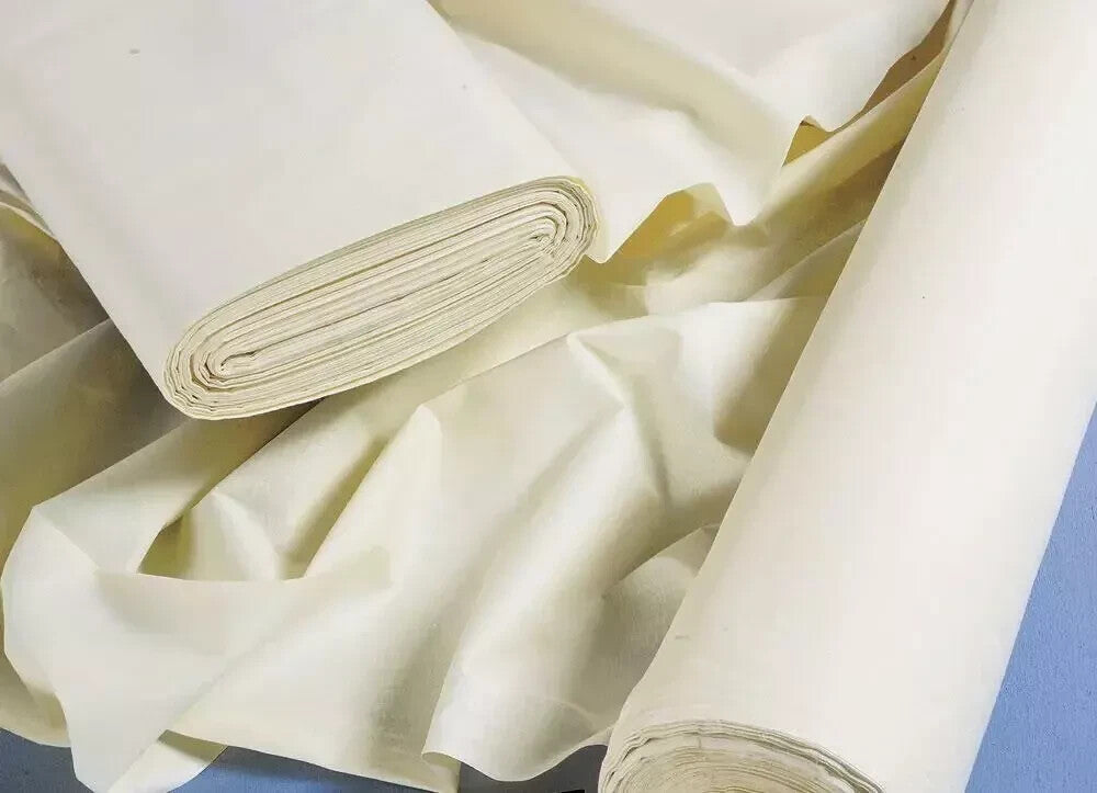 Blackout Curtain Lining Fabric Ivory 3 Pass Total Blackout - 6 Metres ...