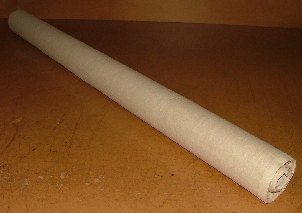 100% Linen Curtain Fabric By Marvic Textiles  Colour Ecru    -    13 Metres1