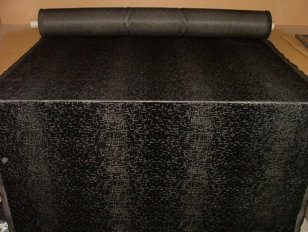 12 Metre iLiv Vivaldi Black Velvet Upholstery Cushion Curtain Fabric RRP £720.00