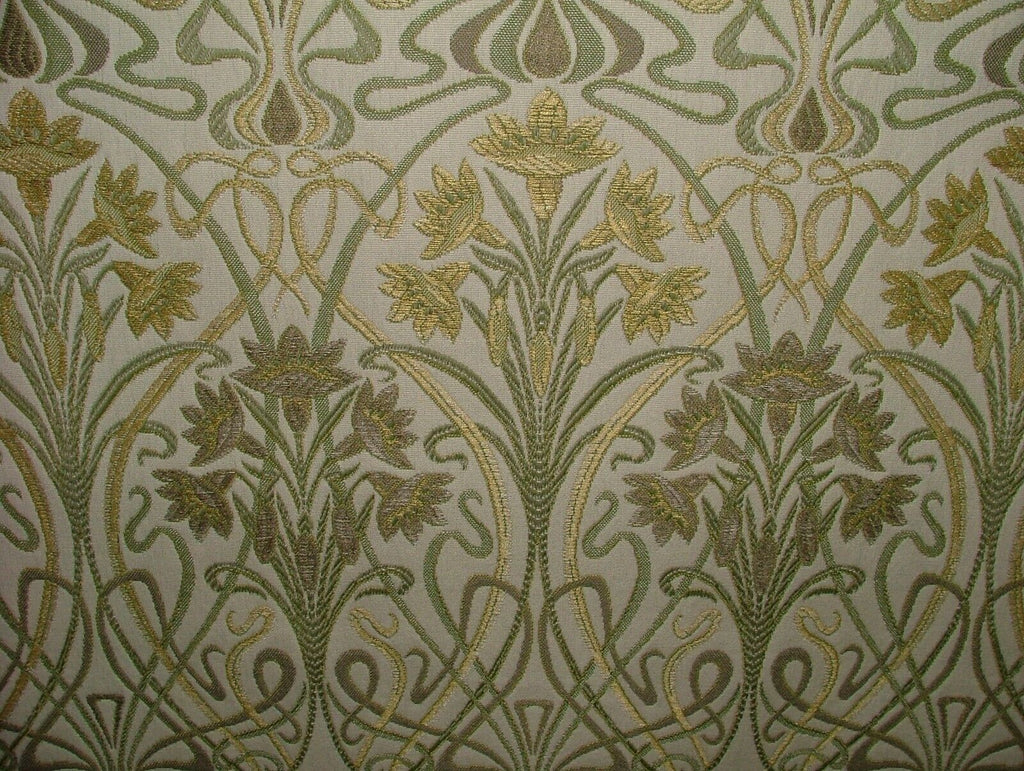 10 Metres Art Nouveau Sand Thick Designer Jacquard Curtain Upholstery Use Fabric