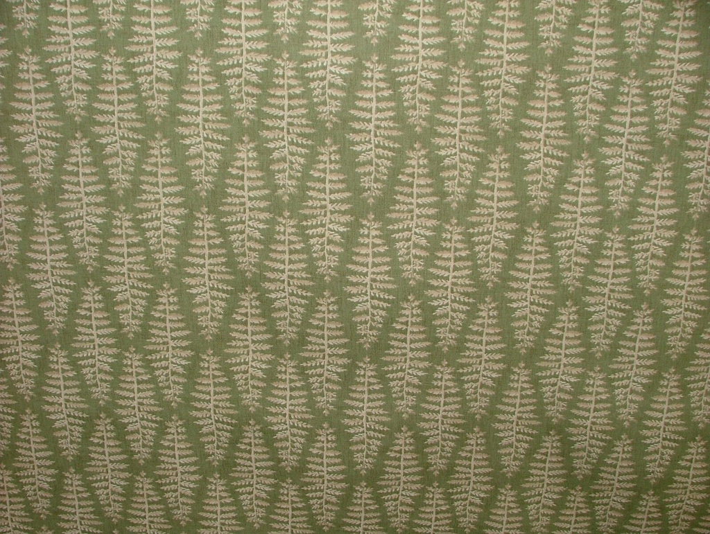 3.1 Metres iLiv Fernia Fern Green Woven Cotton Fabric Cushion Curtain Upholstery