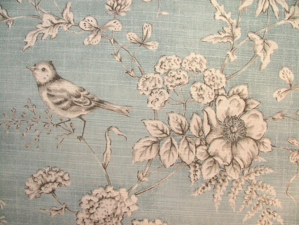 2 Metres iLiv Finch Toile Delft Cotton Fabric Cushion Curtain Upholstery