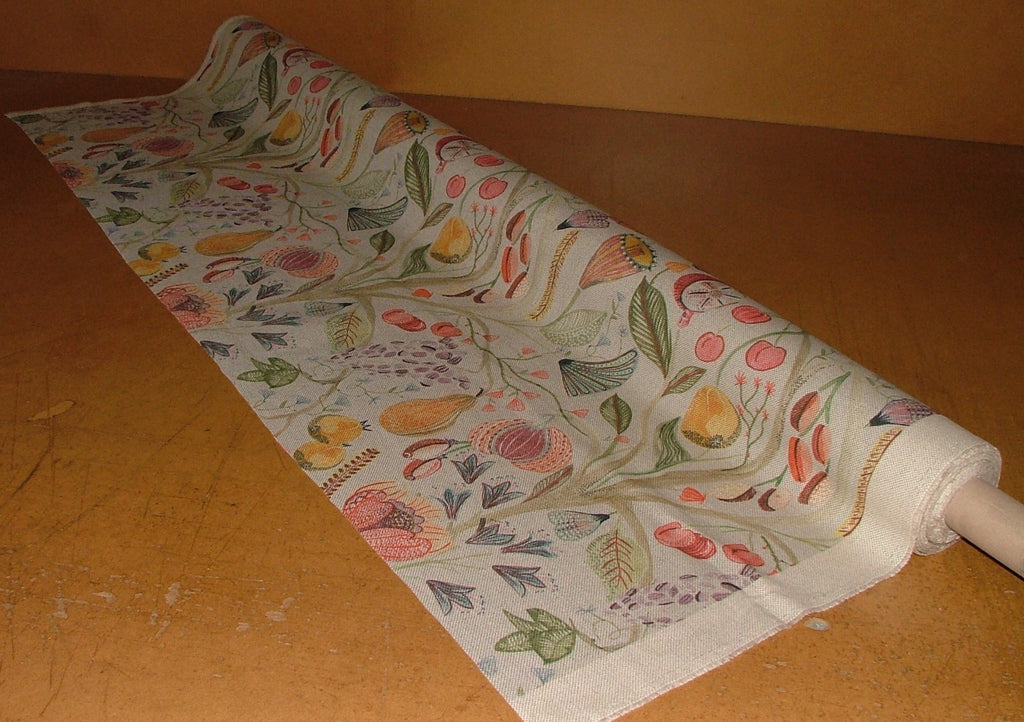 Voyage Maison Curtain Fabric LAAMORA SUMMER Linen Upholstery Cushion 8.3 METRES3