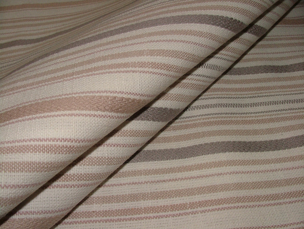 iLiv Woven Stripe Fabric 1.5 Metres Somerville Rose Curtain Upholstery Cushion1