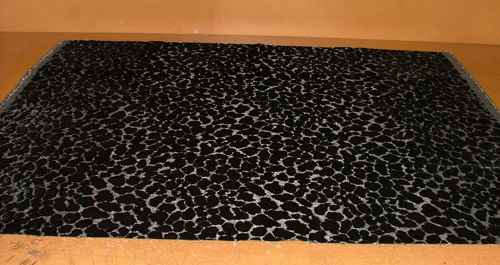 1 Metre Romo Ocelot Midnight Blue Velvet Fabric Upholstery Cushion RRP £180.00