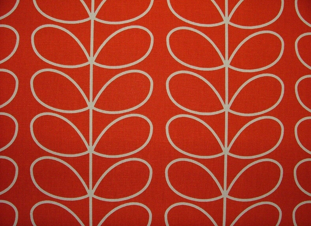 Orla Kiely Linear Stem Tomato Cotton Curtain Upholstery Cushion Craft Fabric