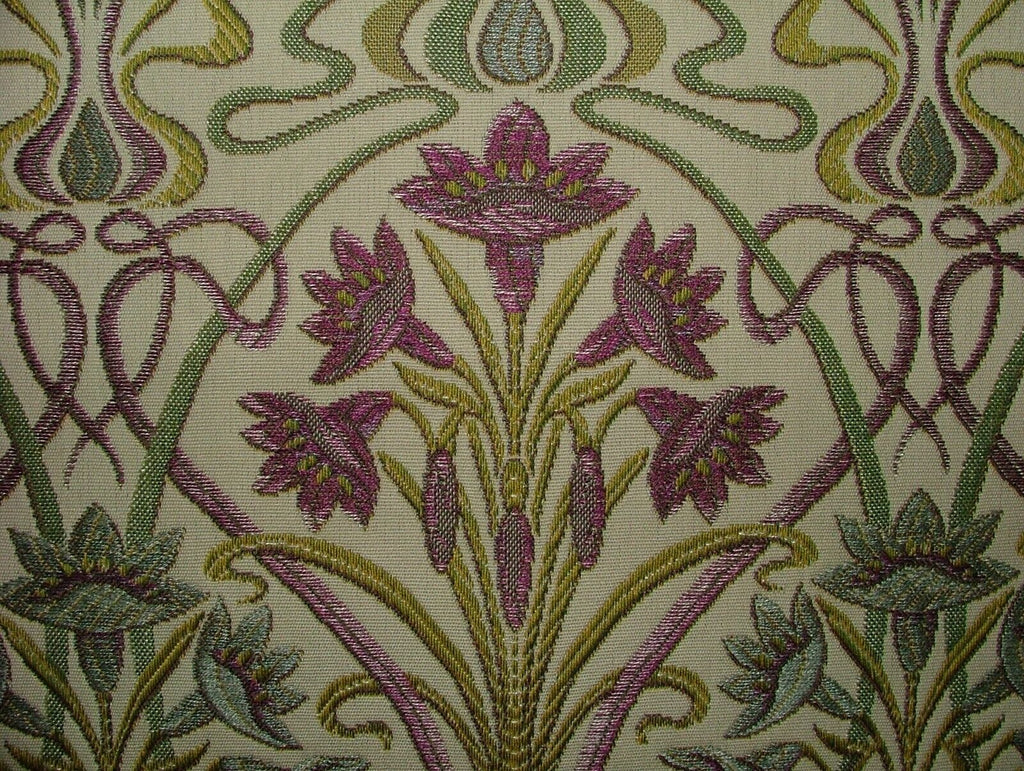 Art Nouveau Mulberry Thick Designer Jacquard Curtain Upholstery Cushion Fabric