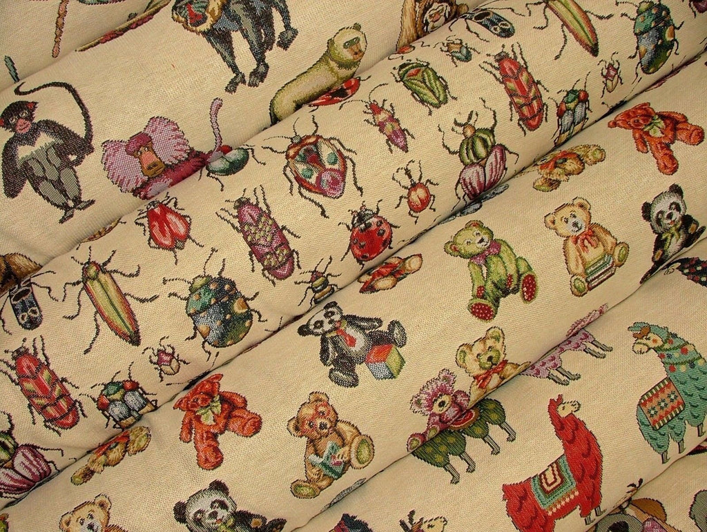 "Animal Tapestry" Designer Fabric Ideal For Upholstery Curtains Cushions Throws