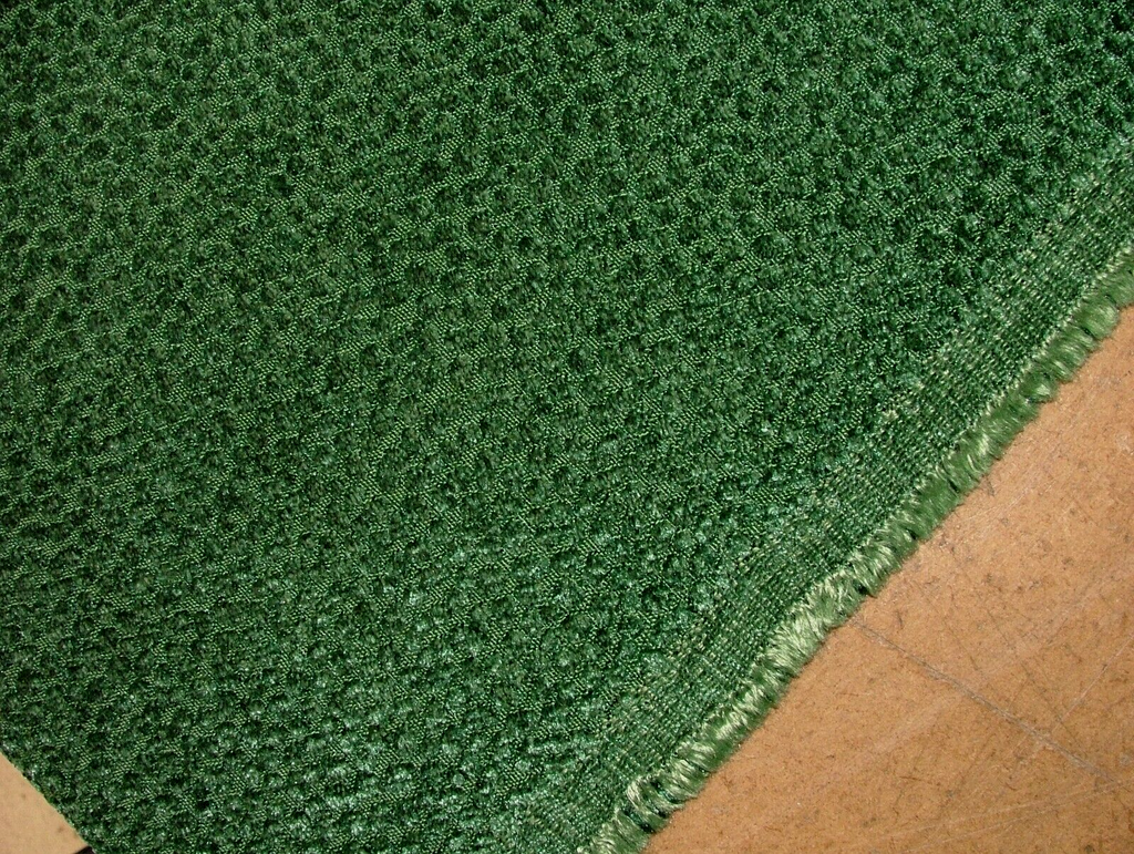 35 Metres Milan Emerald Green Plush Chenille Fabric Curtain Upholstery Cushion
