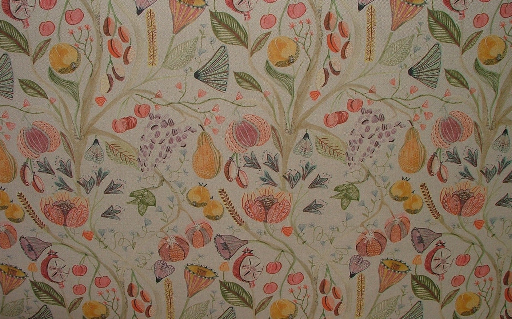 Voyage Maison Curtain Fabric LAAMORA SUMMER Linen Upholstery Cushion 8.3 METRES1