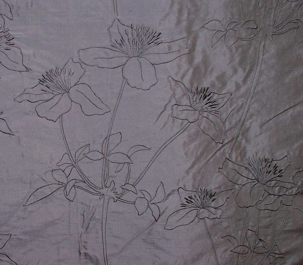 Romo Silk Curtain Fabric AGAPANTHUS Soft Furnishing RRP £480.00 - 4.8 Metres0