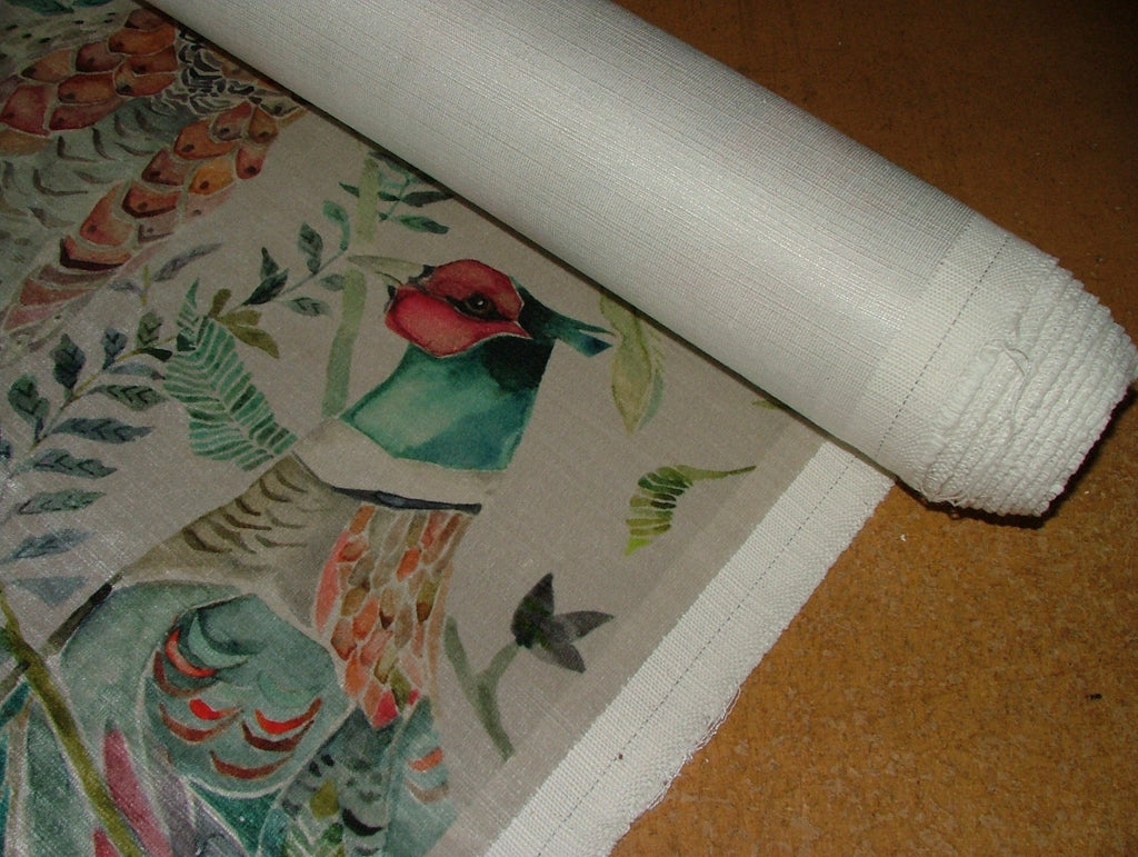 Pheasant Velvet Curtain Fabric Upholstery Cushion By VOYAGE MAISON 3 METRES6