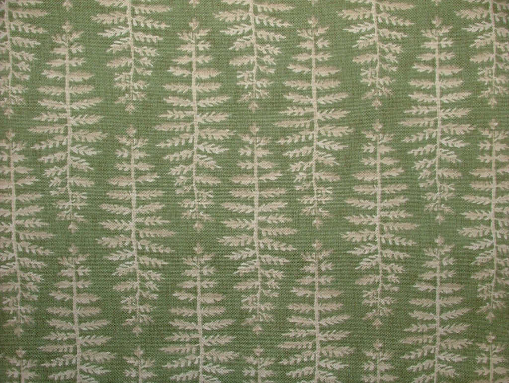 3.7 Metres iLiv Fernia Fern Green Woven Cotton Fabric Cushion Curtain Upholstery