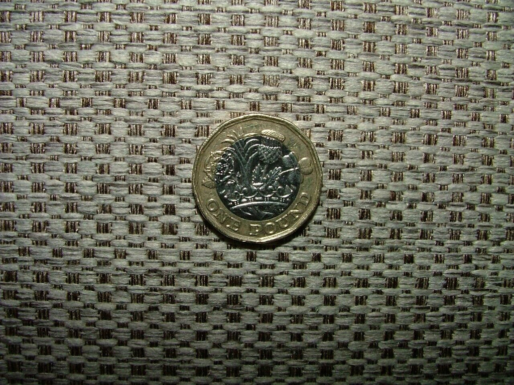 17 Metres Natural Textured Woven Jacquard Curtain Upholstery Cushion Fabric
