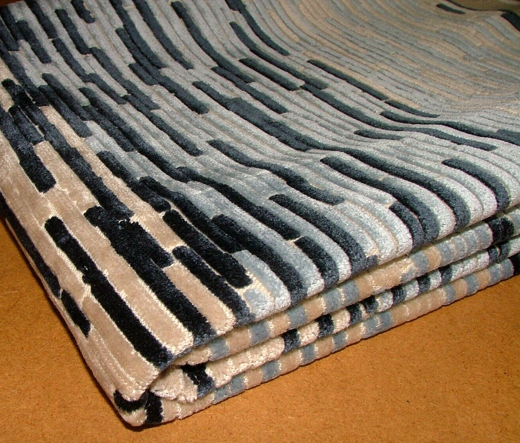 74cm Romo Cally Indigo Textured Velvet Fabric Upholstery Cushions RRP £55.13