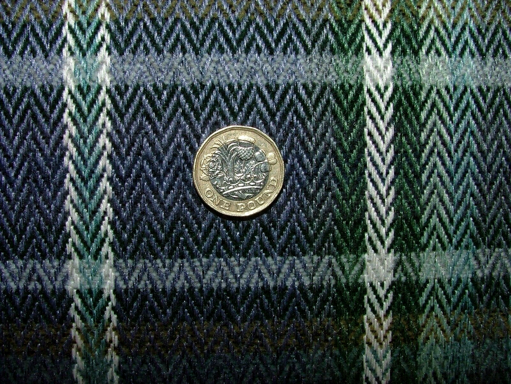 3 Metres Pitlochry Indigo Blue Tartan Flame Retardant Fabric Upholstery Cushion