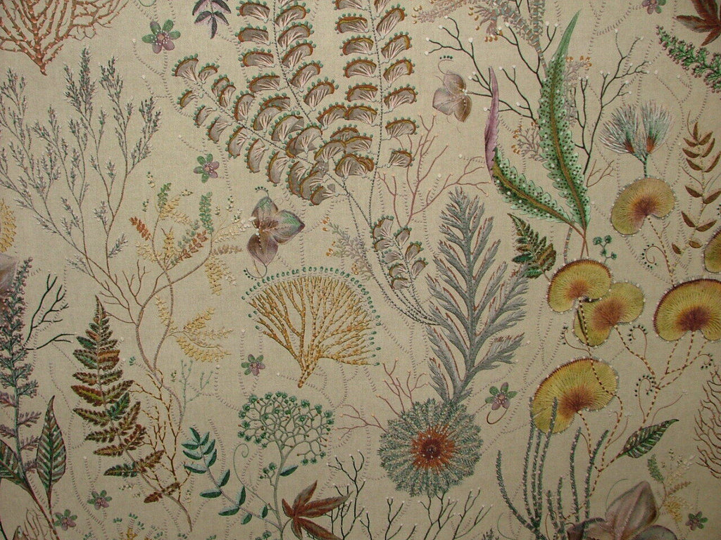 Underwater World Of Coral 100% Cotton Curtain Upholstery Cushion Blind Fabric