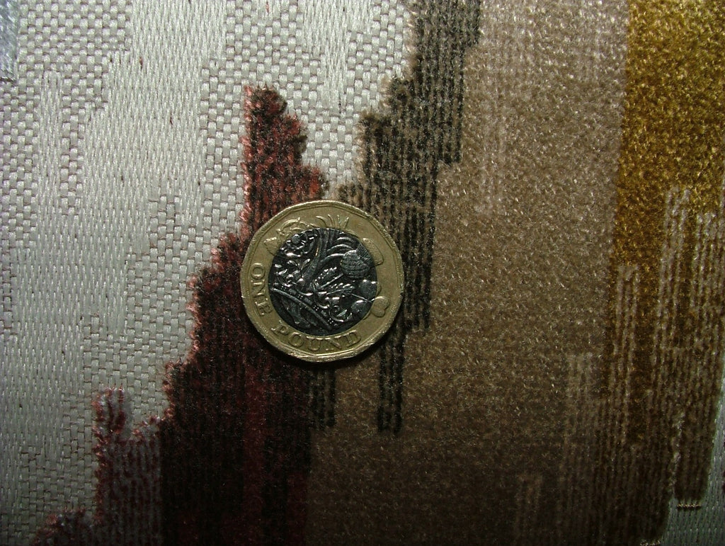 2 Metre Omega Blush Flame Retardant Velvet Fabric Upholstery Cushion Use7