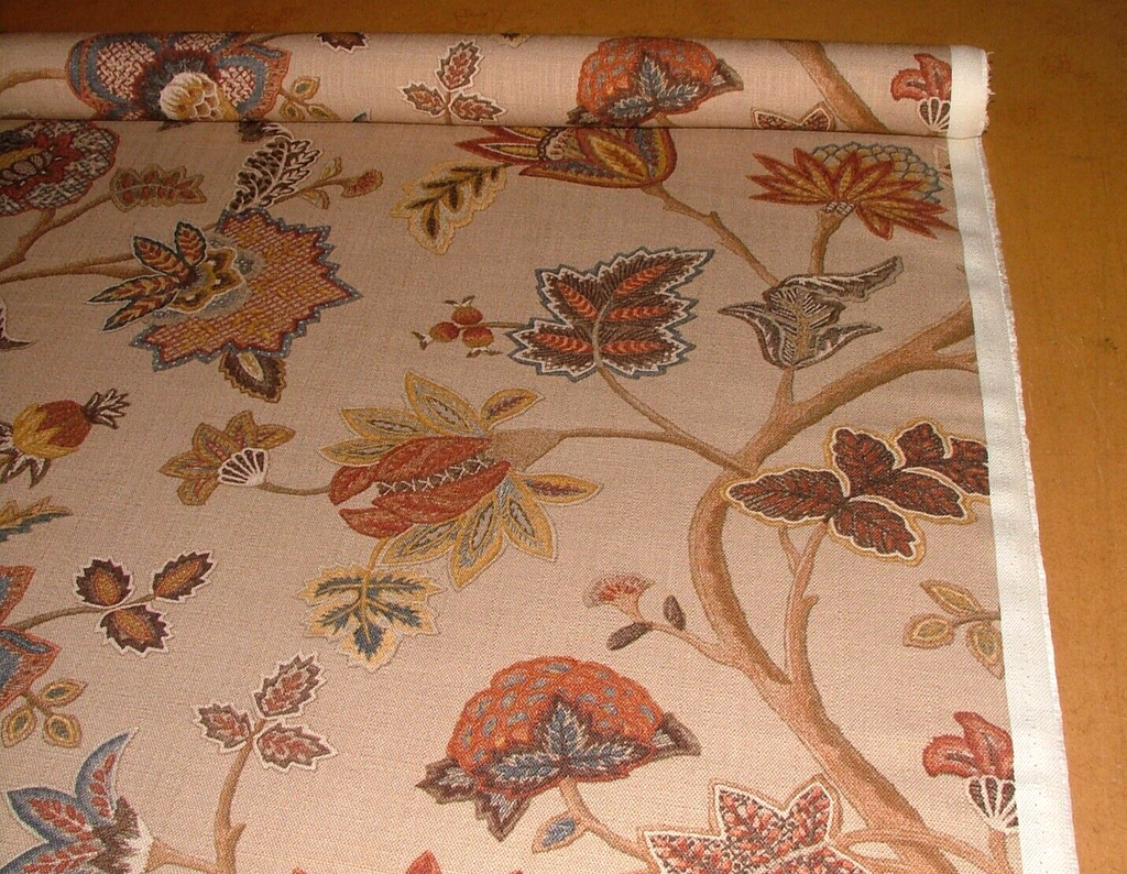 2.4 Metres iLiv Chanderi Oatmeal Linen Mix Fabric Cushion Curtain Upholstery