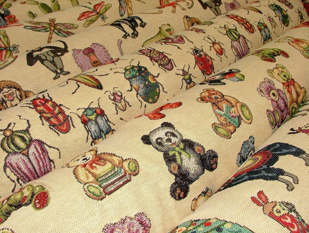 "Animal Tapestry" Designer Fabric Ideal For Upholstery Curtains Cushions Throws