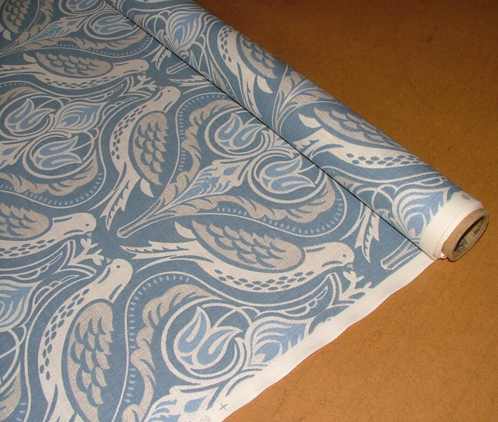 2.3 Metres iLiv Dawn Chorus Dusk Cotton Fabric Cushion Curtain Upholstery