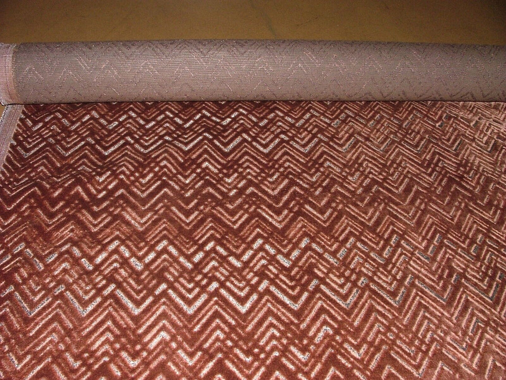 3.9 Metres Romo Zola Cinnamon Velvet Fabric Upholstery Cushion RRP £618.15