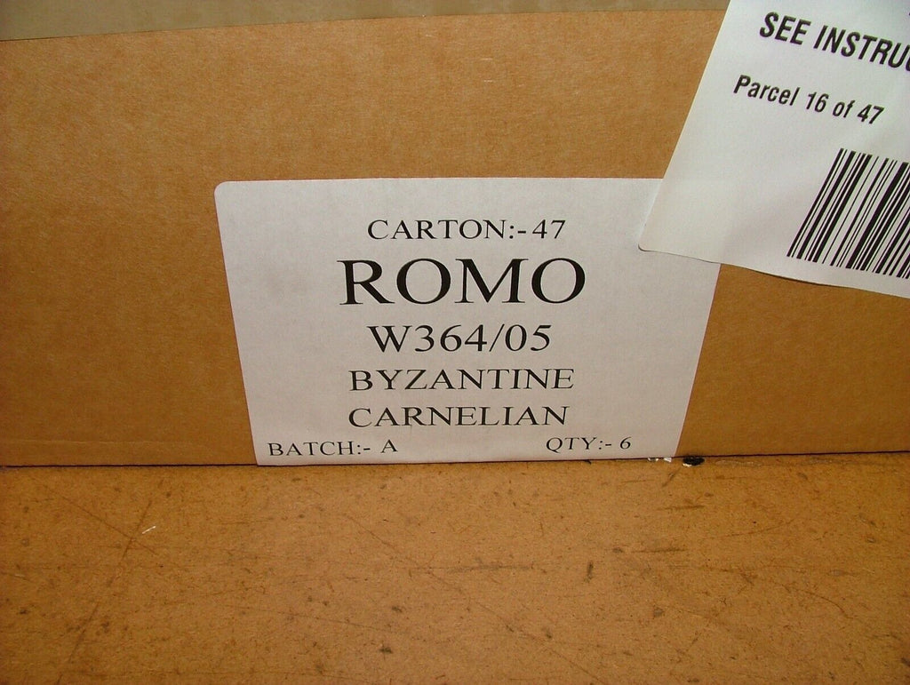 Romo Black Edition Byzantine Carnelian Flock Wallpaper RRP £133.00 - BY THE ROLL